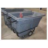 Uline Heavy-Duty Tilt Truck Utility Cart with Steel Frame