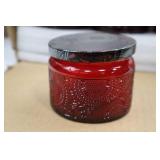 Candle Making Kit Lot: Wax Melting Furnace, Soy Wax, Wicks & Red Glass Jars