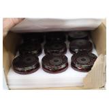 Candle Making Kit Lot: Wax Melting Furnace, Soy Wax, Wicks & Red Glass Jars