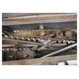 Lot of Vintage Hand Tools and Metal Toolbox