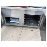 Wasserstrom Cold Prep Table With Decorative Glass Dividider