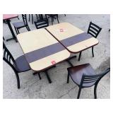 Pair of Dinner Tables & Chairs- Rectangle