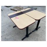 Pair of Rectangle Dinner Tables- Handicap Accessible
