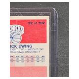 Vintage 1986-87 Fleer Basketball New York Nicks HOF Great "Patrick Ewing" Rookie Card #32