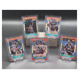 (5) Assorted Vintage 1986-87 Fleer Basketball Rookie Cards