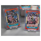 (5) Assorted Vintage 1986-87 Fleer Basketball Rookie Cards
