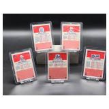 (5) Assorted Vintage 1986-87 Fleer Basketball Rookie Cards