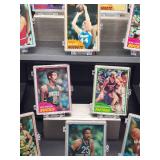 (100) Assorted Vintage 1981- 82 Topps Basketball Cards in (10) Plastic Holders