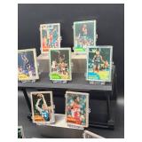 (100) Assorted Vintage 1981- 82 Topps Basketball Cards in (10) Plastic Holders