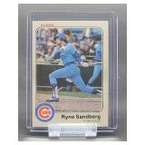 Vintage 1983 Fleer Baseball Chicago Cubs HOF Great "Ryne Sandberg" Rookie Card #507