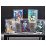 (5) Assorted NFL Football Rookie Player Cards