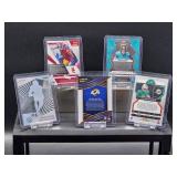 (5) Assorted NFL Football Rookie Player Cards