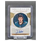 Autographed 2022-23 Upper Deck Hockey Artifacts by "Jasper Weatherby" Card # AF-JW