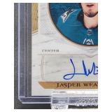 Autographed 2022-23 Upper Deck Hockey Artifacts by "Jasper Weatherby" Card # AF-JW