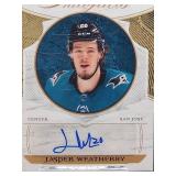Autographed 2022-23 Upper Deck Hockey Artifacts by "Jasper Weatherby" Card # AF-JW