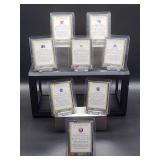 (8) Assorted 2023-24 Upper Deck Hockey Portraits Rookie Cards