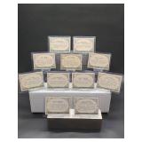 (11) Assorted Vintage 1961 Nu Football Cards