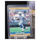 (12) Assorted Lions HOF Great "Barry Sanders" NFL Football Cards