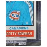 Vintage 1974 - 75 Topps Hockey Red Wings HOF Coach "Scotty Bowman" Card #261