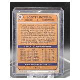 Vintage 1974 - 75 Topps Hockey Red Wings HOF Coach "Scotty Bowman" Card #261