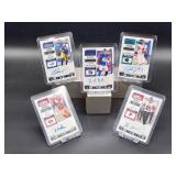 (5) Assorted Autographed NFL Football Rookie Cards