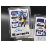 (5) Assorted Autographed NFL Football Rookie Cards