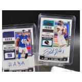 (5) Assorted Autographed NFL Football Rookie Cards