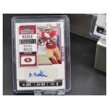 (5) Assorted Autographed NFL Football Rookie Cards