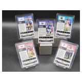 (5) Assorted Autographed NFL Football Rookie Cards