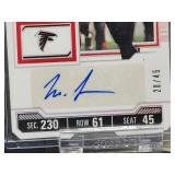 (5) Assorted Limited Edition Autographed NFL Football Rookie Cards