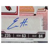 (5) Assorted Limited Edition Autographed NFL Football Rookie Cards