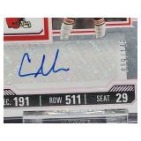 (5) Assorted Limited Edition Autographed NFL Football Rookie Cards