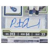 (5) Assorted Limited Edition Autographed NFL Football Rookie Cards