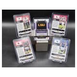 (5) Assorted Limited Edition Autographed NFL Football Rookie Cards