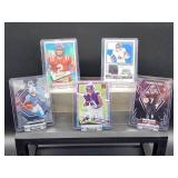 (5) Assorted NFL Football Player Rookie Cards