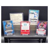 (5) Assorted NFL Football Player Rookie Cards