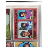 Binder with Assorted Vintage Minnesota Vikings Football Cards and Minnesota North Star Hockey Cards