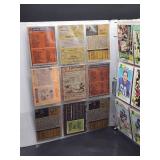 Binder with Assorted Vintage Minnesota Vikings Football Cards and Minnesota North Star Hockey Cards