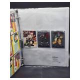 Binder with Assorted Vintage Minnesota Vikings Football Cards and Minnesota North Star Hockey Cards