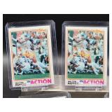 (5) Vintage 1982 Topps Football Bears HOF Great Walter Payton "The Sweetness" Cards