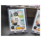 (5) Vintage 1982 Topps Football Bears HOF Great Walter Payton "The Sweetness" Cards
