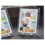 (5) Vintage 1982 Topps Football Bears HOF Great Walter Payton "The Sweetness" Cards