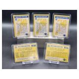 (5) Vintage 1982 Topps Football Bears HOF Great Walter Payton "The Sweetness" Cards