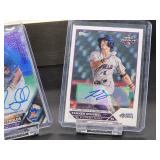 (5) Assorted MLB Auto Rookie Baseball Cards