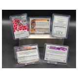 (5) Assorted MLB Auto Rookie Baseball Cards