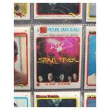 Vintage 1979 Topps Star Trek Binder Containing 72 Trading Cards