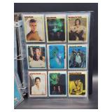 Vintage 1979 Topps Star Trek Binder Containing 72 Trading Cards