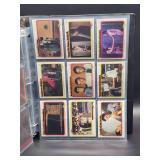 Vintage 1979 Topps Star Trek Binder Containing 72 Trading Cards