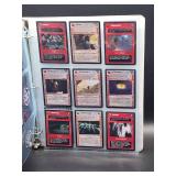 Magic the Gathering Binder Containing 140 Assorted Playing Cards