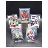 (5) Assorted NFL Football Rookie Player Cards